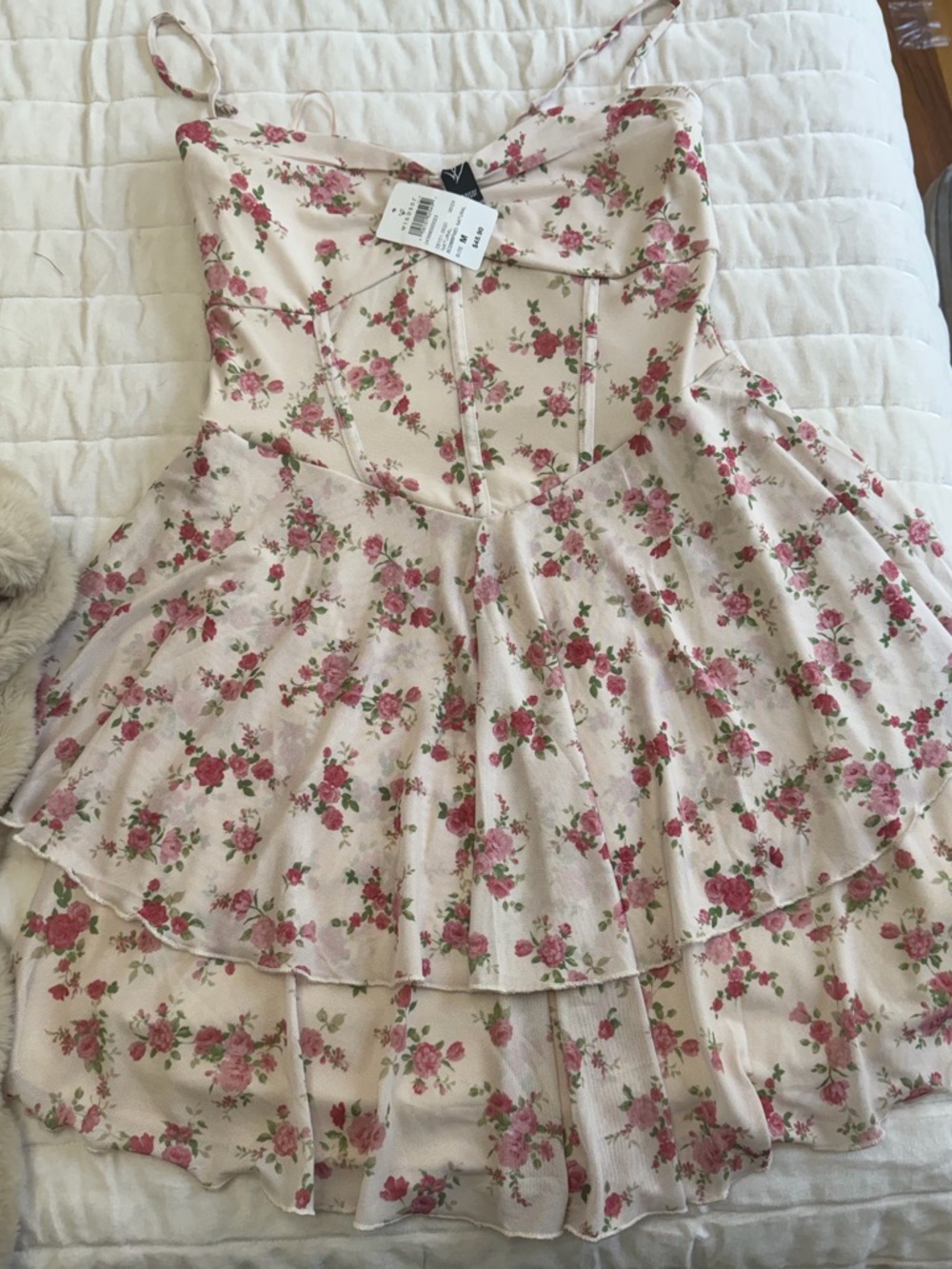 Windsor Pink Floral Tiered Sundress